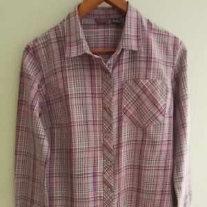 'MERRELL' Plaid Flannel Cotton Shirt Size M EUC